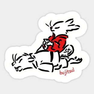 Bunjitsu Bunny Wrist Lock! Sticker